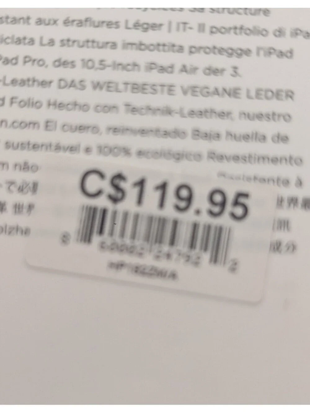 Von Holzhausen The iPad Portfolio in Stone NWT